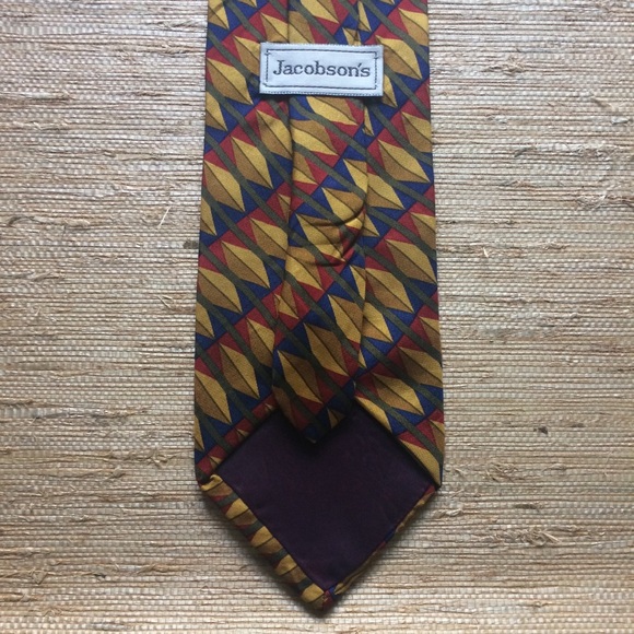 🍁 Jacobson's Autumn Prism Silk Tie - Picture 4 of 5